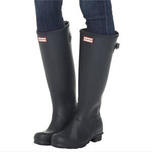 Hunter Original Grey Tall Rain Boots Wellies Men's Size 10
